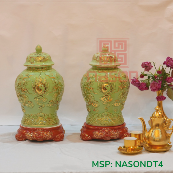 Chóe Ngọc Kim Thạch Anh Dát Vàng 24K - Đồ Thờ