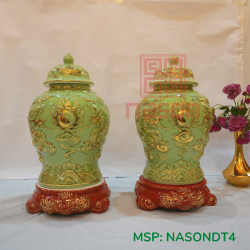 Chóe Ngọc Kim Thạch Anh Dát Vàng 24K - Đồ Thờ