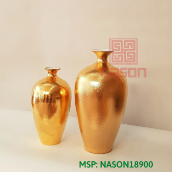 BÌnh Hút Lộc Cao Thạch Anh Dát Vàng 24K