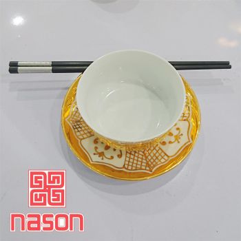 BÁT CƠM THẠCH ANH DÁT VÀNG 24K *MỖI CẶP CÓ 2 SẢN PHẨM*